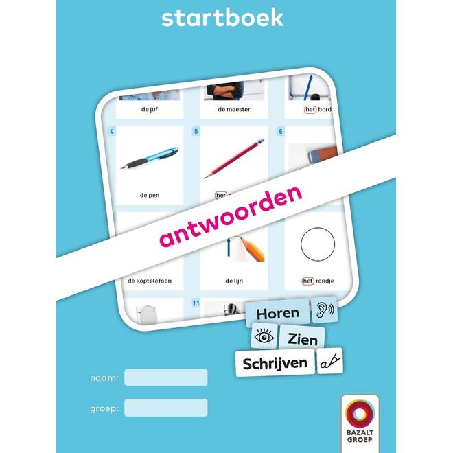 Horen, Zien en Schrijven 2 Antwoordenboek Startboek