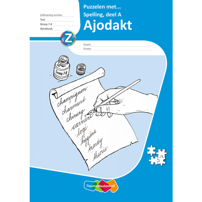 Puzzelen met spelling werkboek A groep 7-8 (5 stuks)