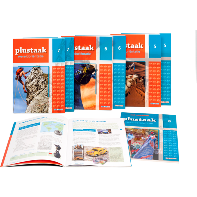 Plustaak wereldoriëntatie compleet (4 x leerlingboek + 4 x antwoordenboek)