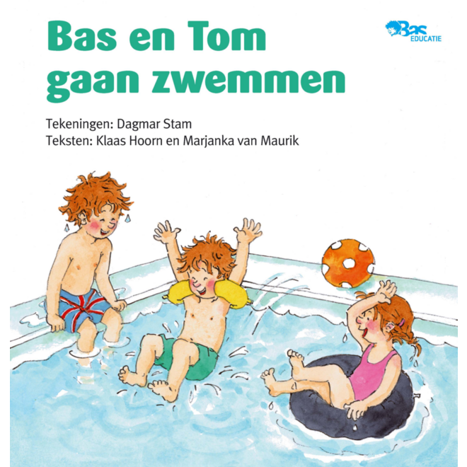 Bas en Tom gaan zwemmen