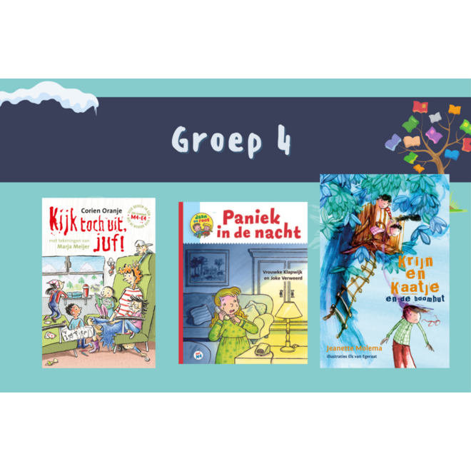 Winterleespakket M4/E4 gr 4: 3 boeken