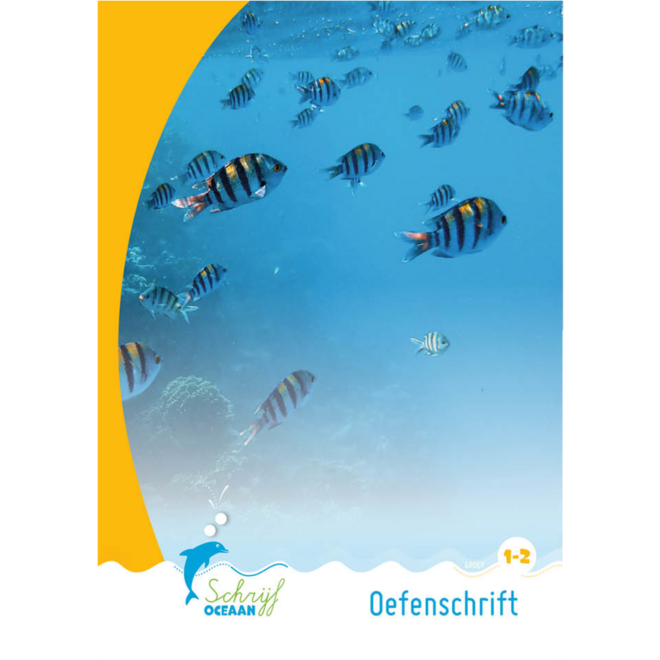 SchrijfOceaan groep 1/2 Oefenschrift niveau 2 (5 stuks)