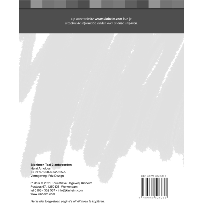 Blokboek taal 3 antwoorden en dictees