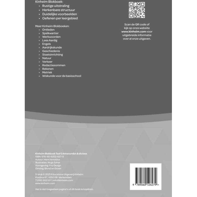 Blokboek taal groep 5 antwoorden en dictees