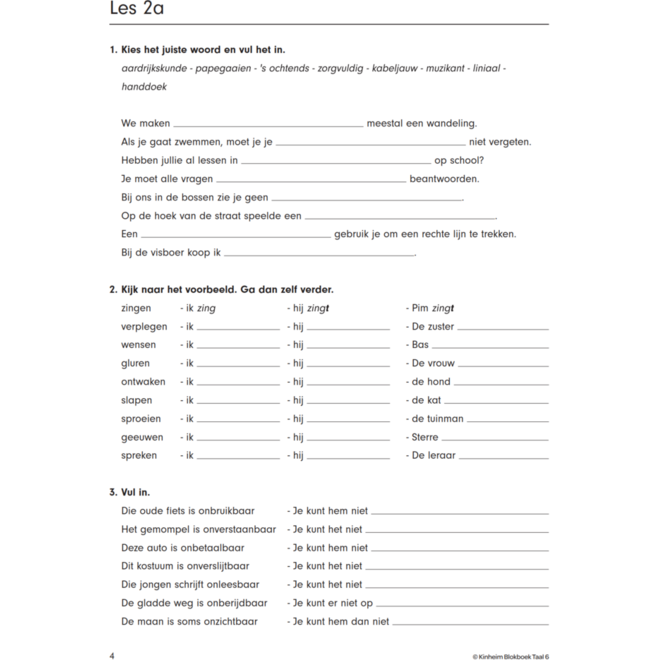 Blokboek taal groep 6
