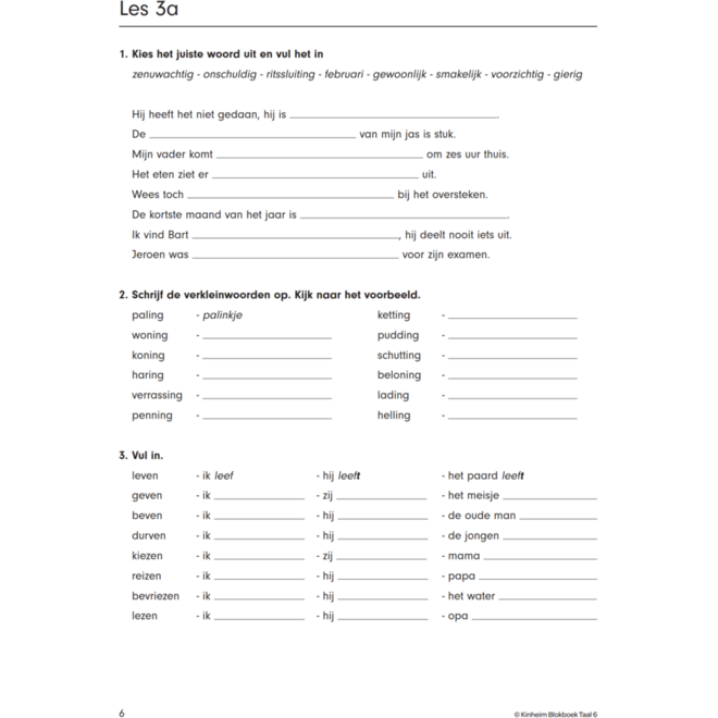 Blokboek taal groep 6
