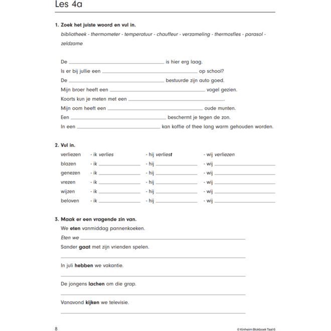 Blokboek taal groep 6
