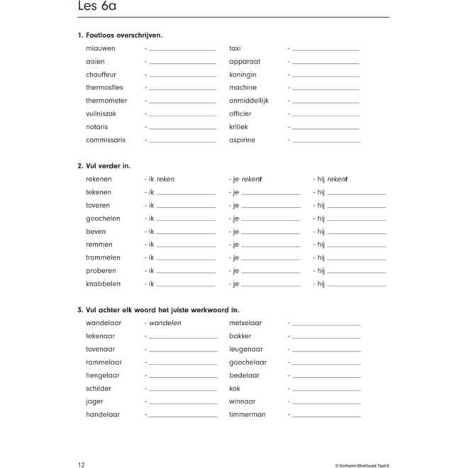 Blokboek taal groep 6