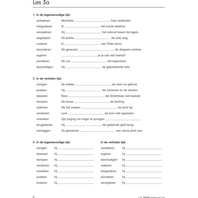 Blokboek taal groep 7 extra (5 stuks)