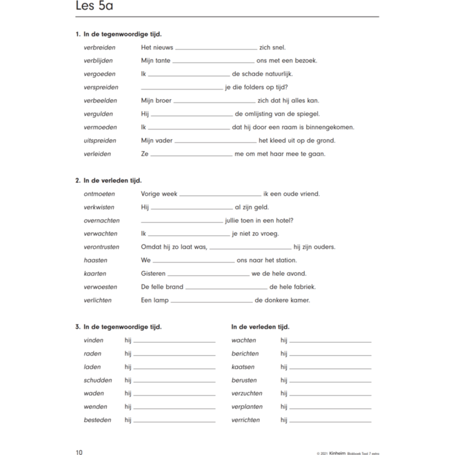 Blokboek taal groep 7 extra (5 stuks)