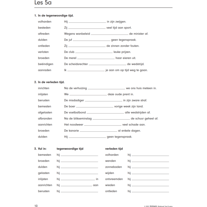 Blokboek taal groep 8 extra (5 stuks)