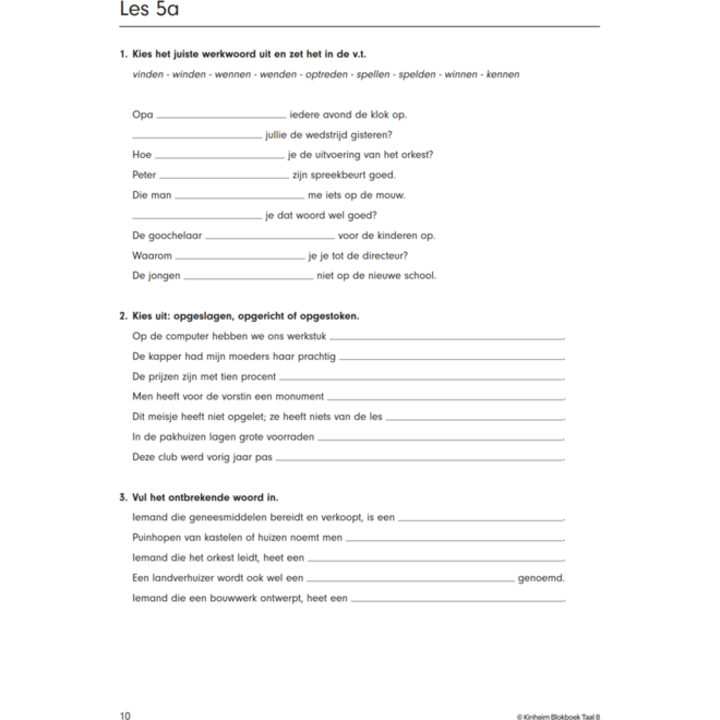 Blokboek taal groep 8