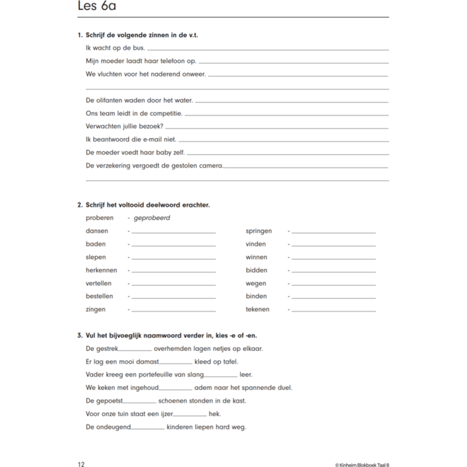 Blokboek taal groep 8