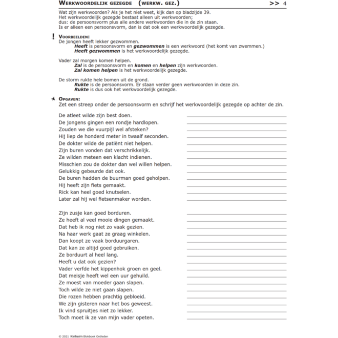 Blokboek ontleden (5 stuks)