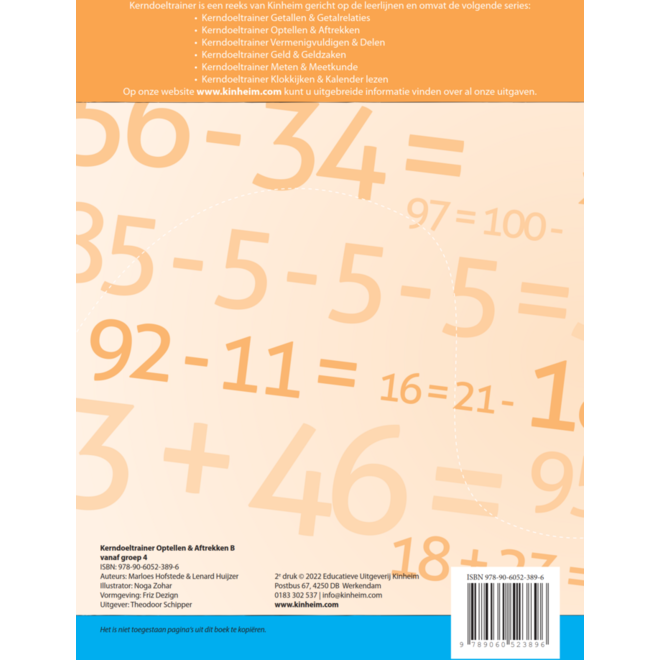 Kerndoeltrainer Optellen & Aftrekken B (5 stuks)