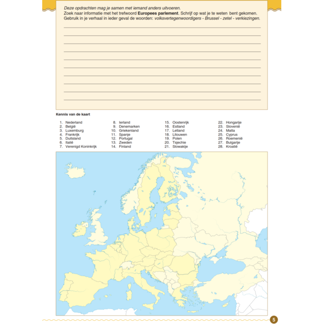 Blokboek aardrijkskunde Europa