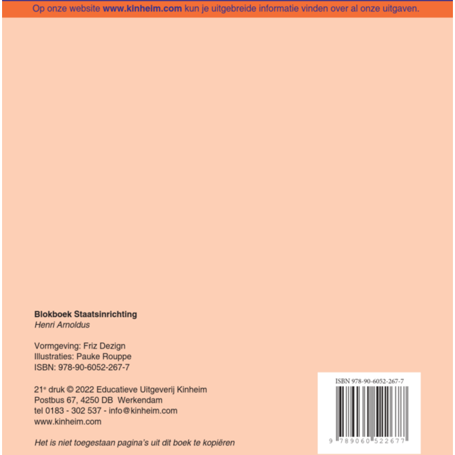 Blokboek staatsinrichting