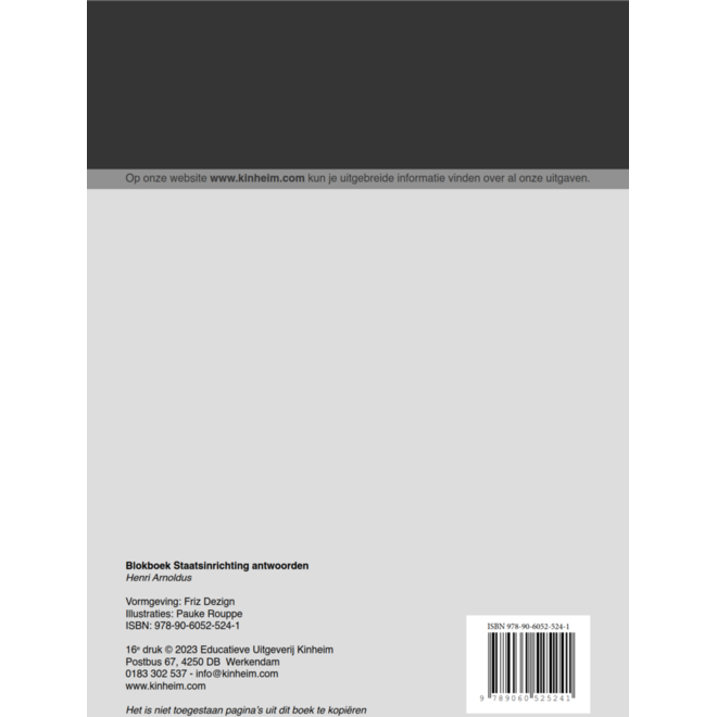Blokboek staatsinrichting antwoorden