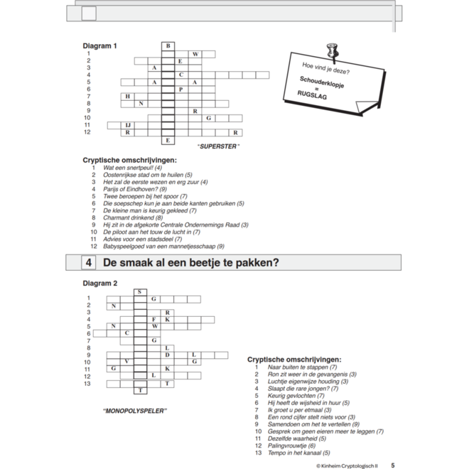 Cryptologisch 2 (incl. antw.) (5 stuks)