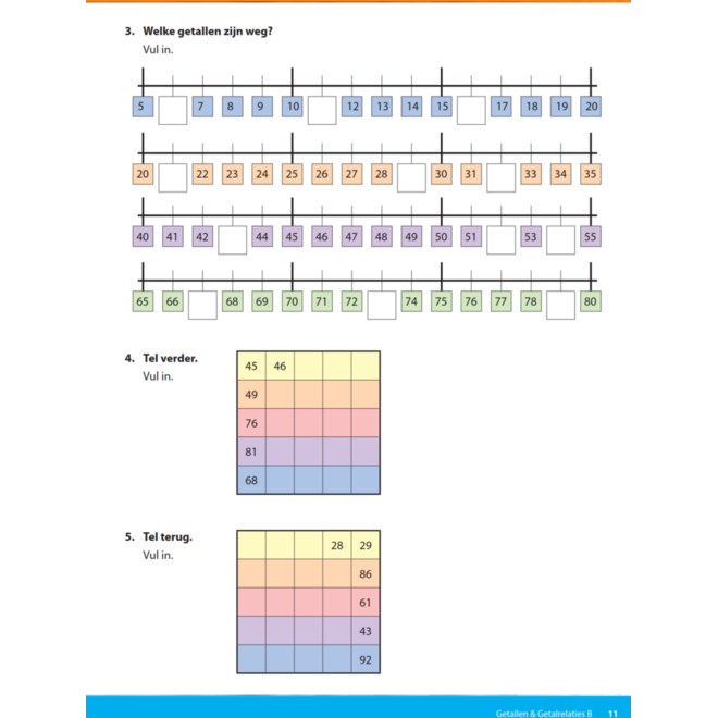 Kerndoeltrainer Getallen & Getalrelaties B (5 stuks)