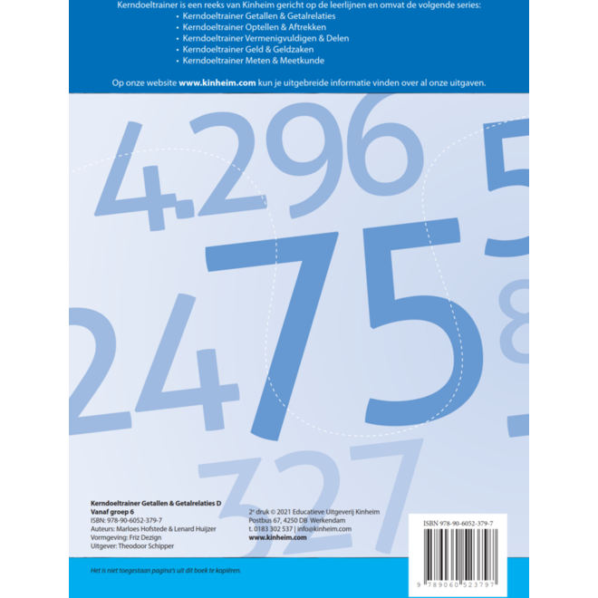 Kerndoeltrainer Getallen & Getalrelaties D (5 stuks)