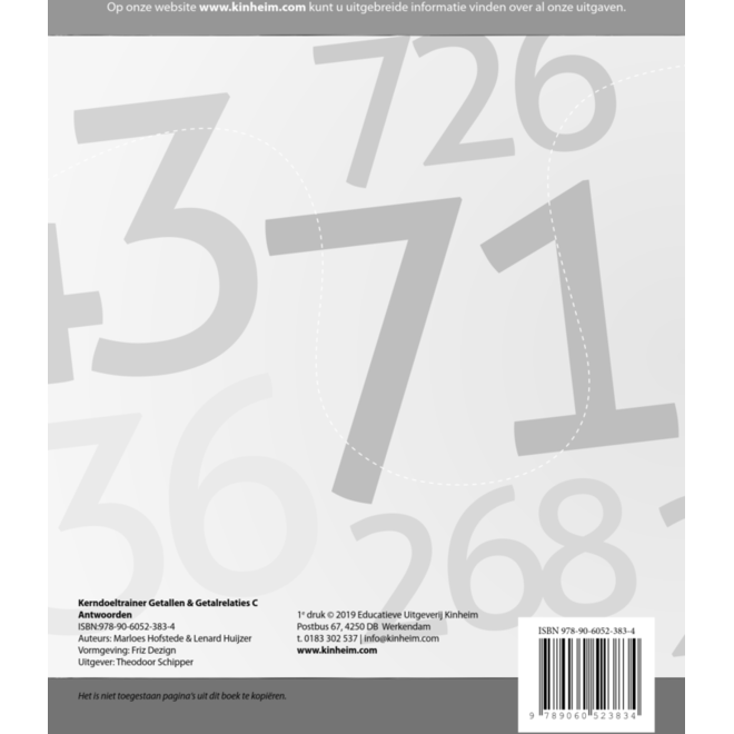 Kerndoeltrainer Getallen & Getalrelaties C antwoorden