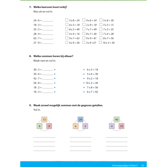 Kerndoeltrainer Vermenigvuldigen & Delen C (5 stuks)