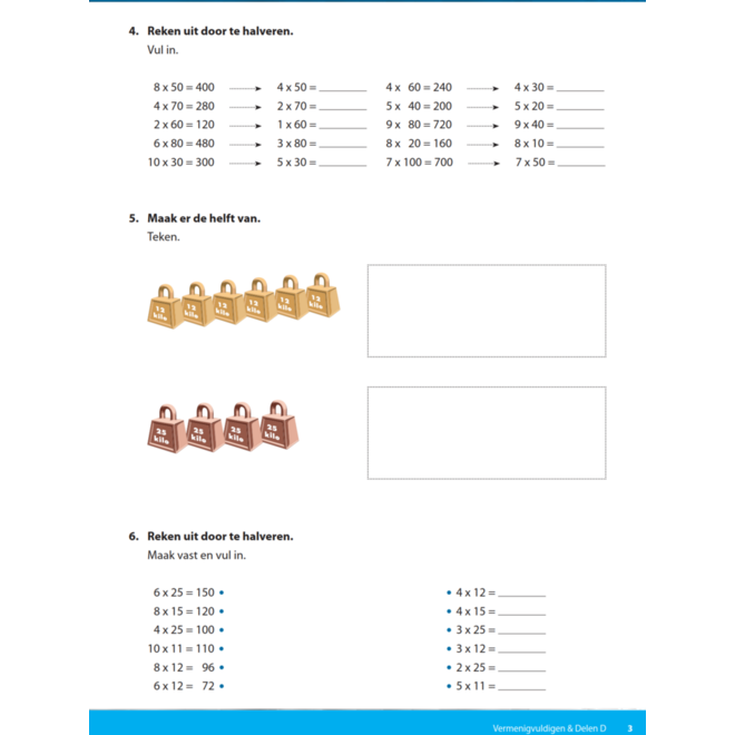 Kerndoeltrainer Vermenigvuldigen & Delen D (5 stuks)