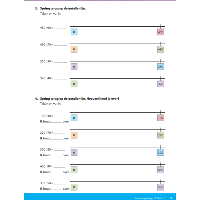 Kerndoeltrainer Vermenigvuldigen & Delen E (5 stuks)