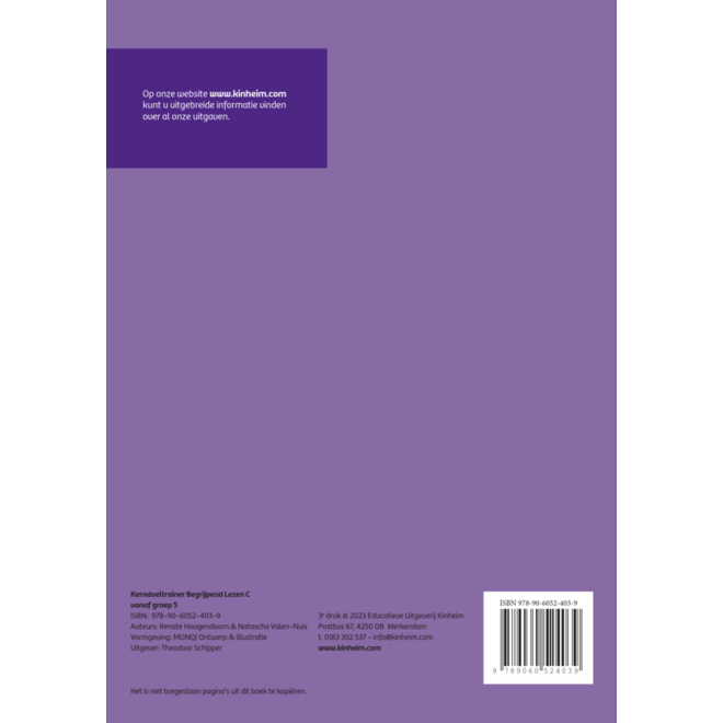 Kerndoeltrainer Begrijpend Lezen C (5 stuks)
