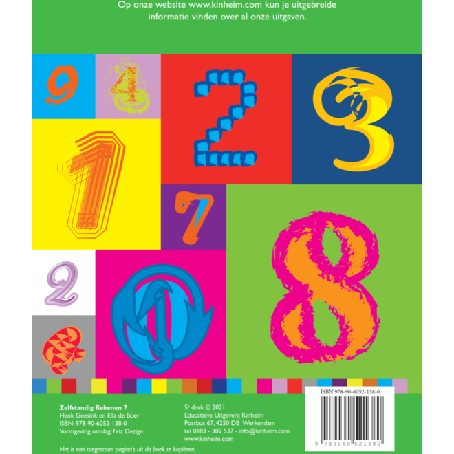 Zelfstandig rekenen 7 werkboek (5 stuks)