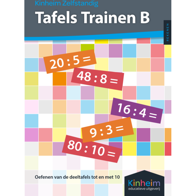 Zelfstandig tafels trainen B (5 stuks)