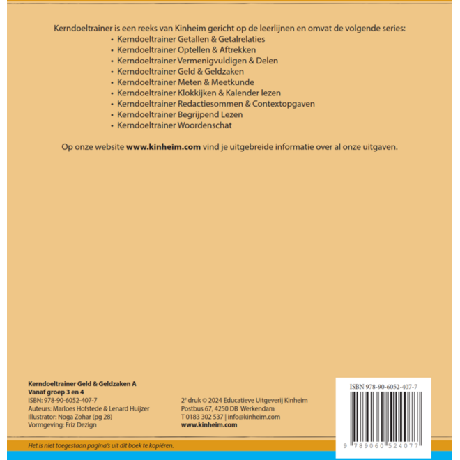 Kerndoeltrainer Geld & Geldzaken A