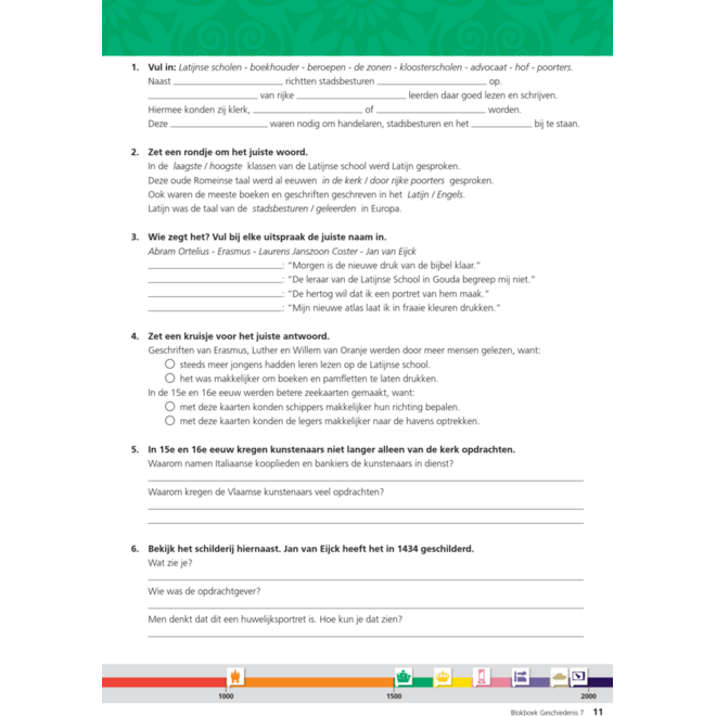 Blokboek geschiedenis groep 7 (herzien) (5 stuks)