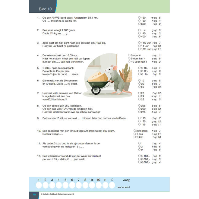 Blokboek redactiesommen D groep 8 (5 stuks)