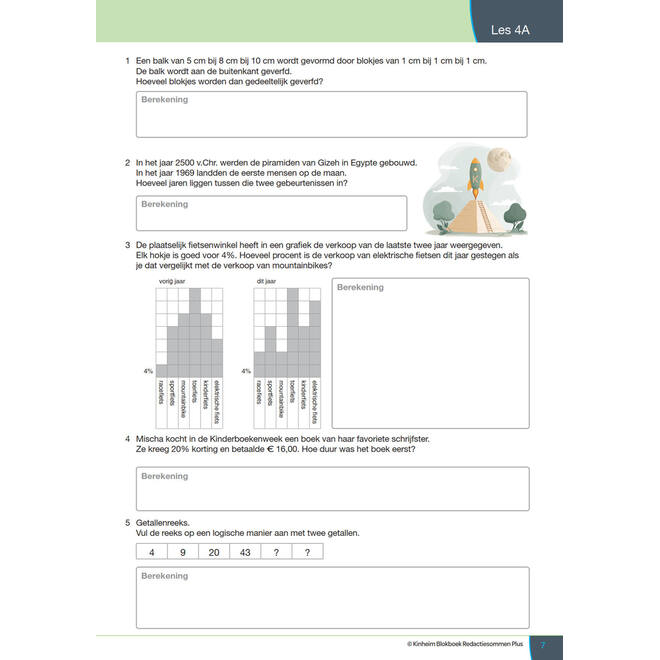 Blokboek redactiesommen Plus