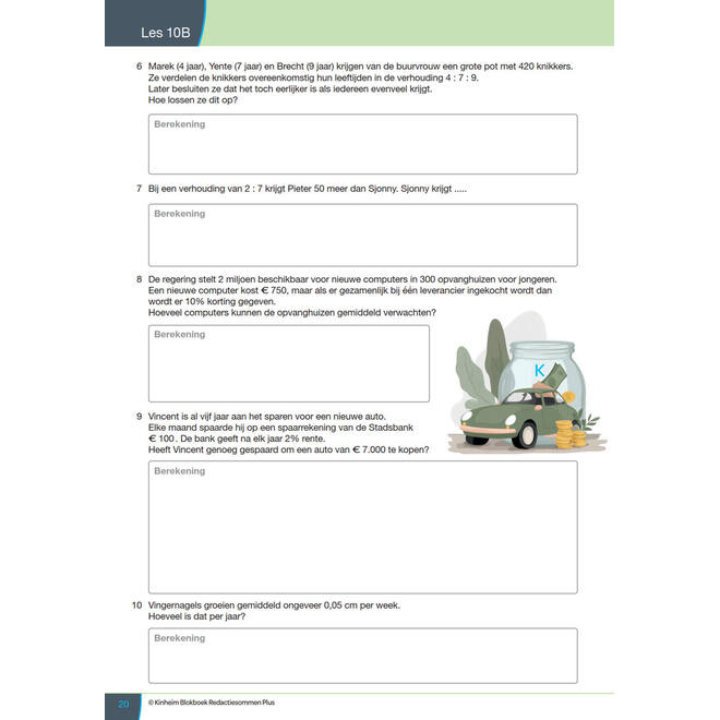 Blokboek redactiesommen Plus