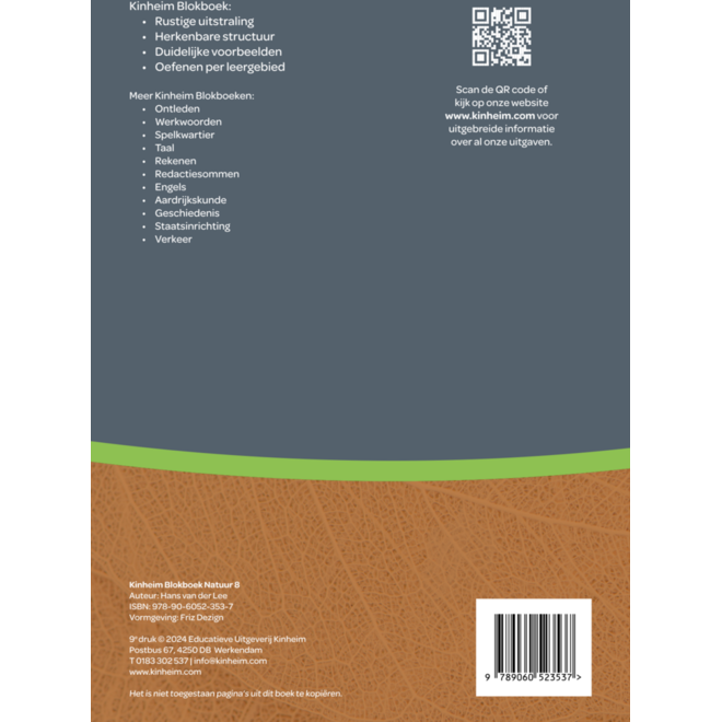 Blokboek natuur groep 8