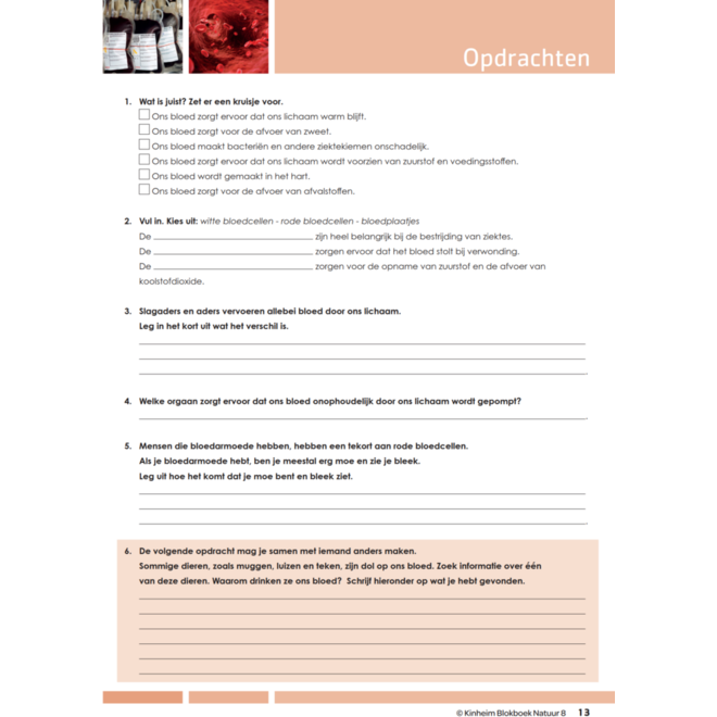 Blokboek natuur groep 8 (5 stuks)