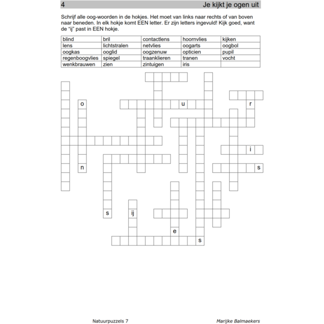 Natuurpuzzels groep 7 (5 stuks)