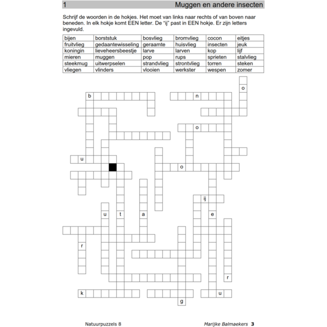 Natuurpuzzels groep 8 (5 stuks)