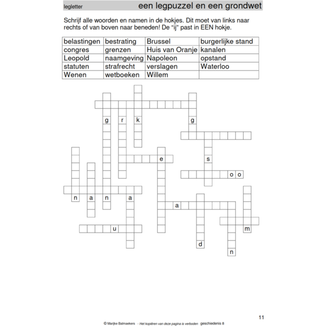 Geschiedenispuzzels groep 8 deel 3 (5 stuks)