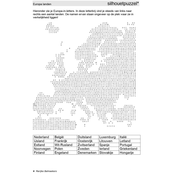 Aardrijkskundepuzzels groep 7 Europa