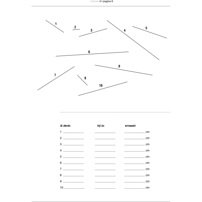 Blokboek Metriek groep 4 (5 stuks)