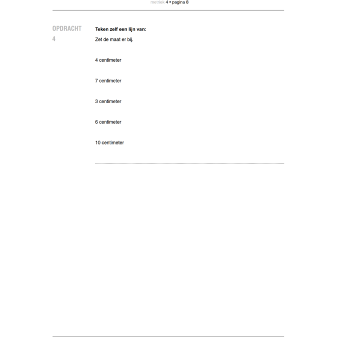 Blokboek Metriek groep 4 (5 stuks)