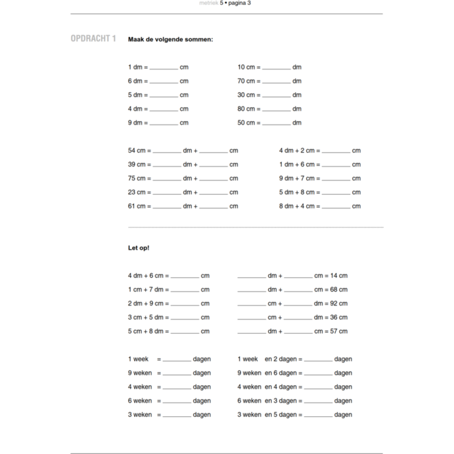 Blokboek Metriek groep 5 (5 stuks)