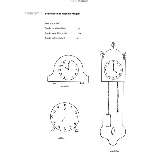 Blokboek Metriek groep 5 (5 stuks)