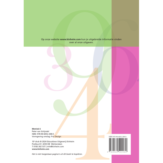 Blokboek Metriek groep 6 (5 stuks)