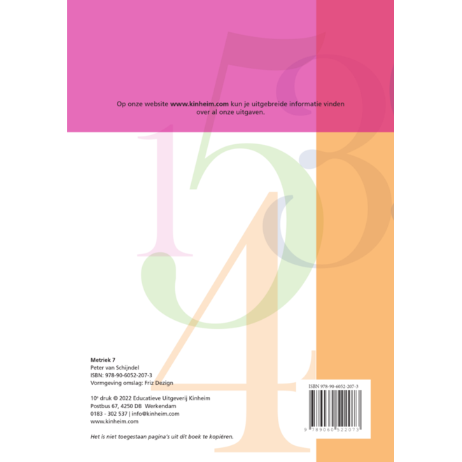 Blokboek Metriek groep 7 (5 stuks)