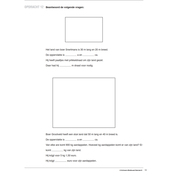 Blokboek Metriek groep 8